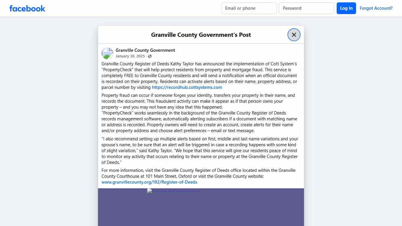 Granville County Register of... - Granville County Government Facebook