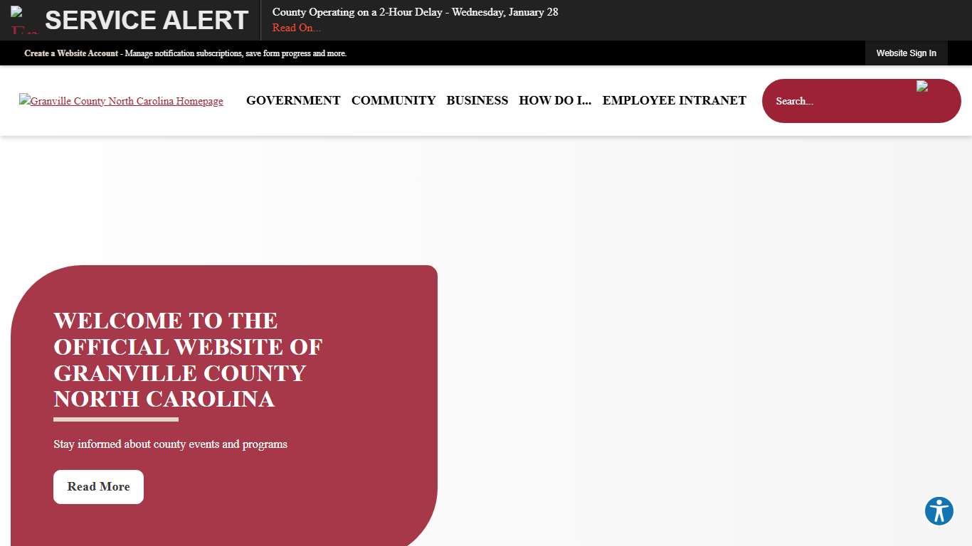 Granville County, NC Official Website